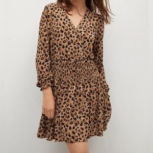 MANGO NWT Animal Print Dress